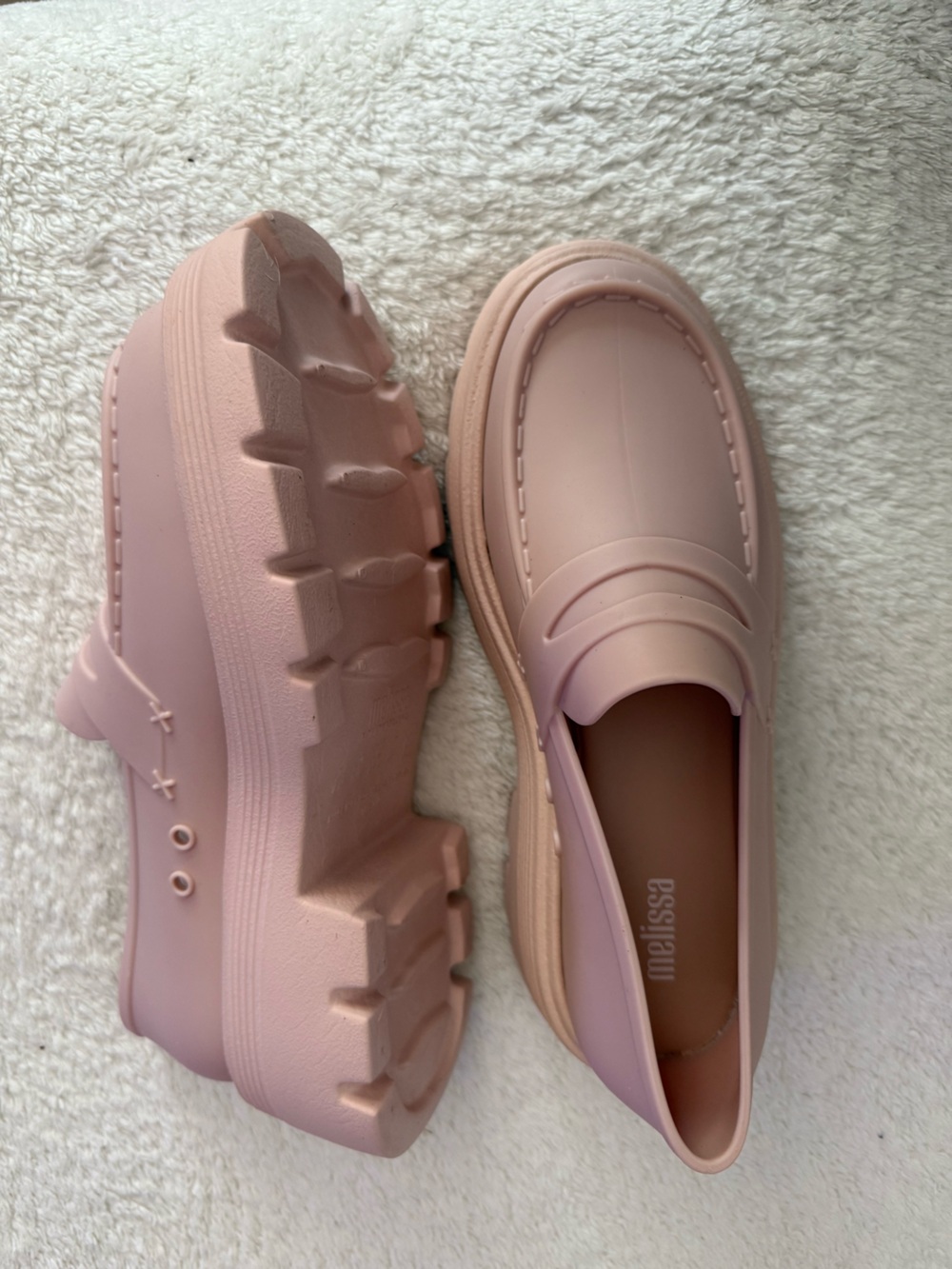 Melissa Royal Lug Loafer in Matte Pink - Women's Slip-On